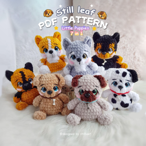 7-in-1 Little Puppies Crochet Pattern