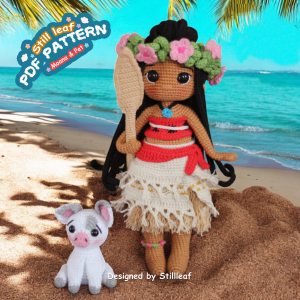 Moana Doll Amigurumi Crochet Pattern